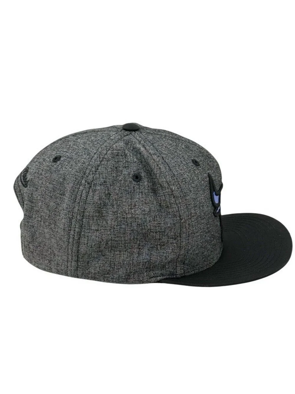 Mitchell & Ness Chicago Bulls Snapback Hat Gray Black Reflective Logo Unisex